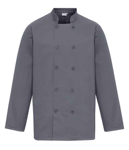 Premier - Long Sleeve Chef's Jacket - PR657 STE XS