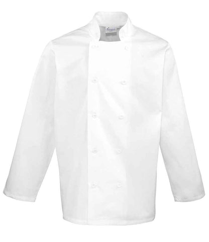 Premier - Long Sleeve Chef's Jacket - PR657 WHI XS
