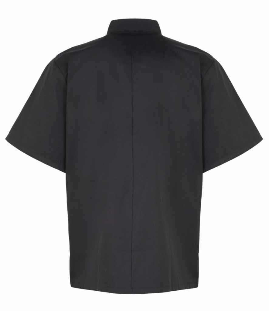 Premier - Short Sleeve Stud Front Chef's Jacket