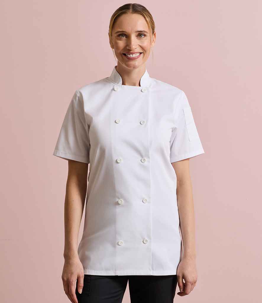 Premier - Ladies Short Sleeve Chef's Jacket