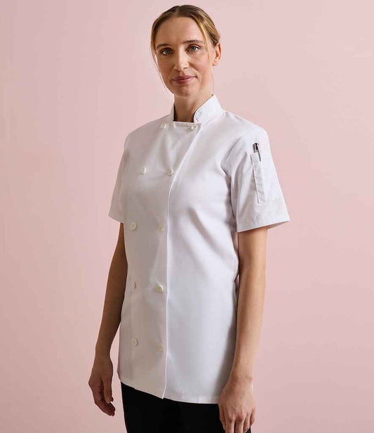 Premier - Ladies Short Sleeve Chef's Jacket - Pierre Francis