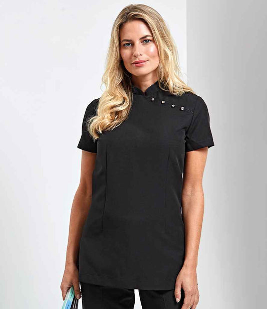 Premier - Ladies Mika Short Sleeve Tunic - PR681 BLK 6