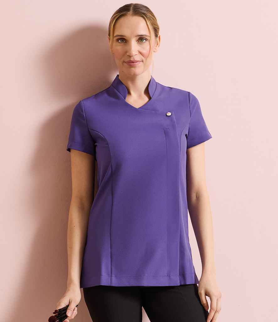 Premier - Ladies Blossom Short Sleeve Tunic - PR683 PUR 6