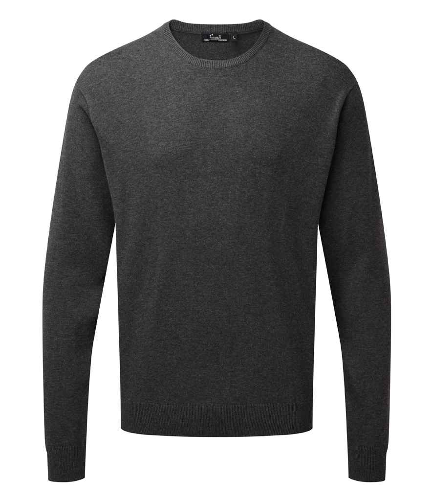 Premier - Cotton Rich Crew Neck Sweater - Pierre Francis
