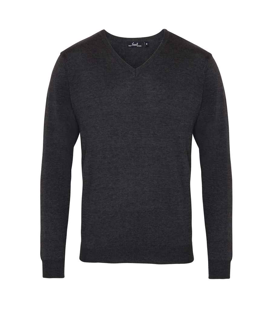 Premier Knitted Cotton Acrylic V Neck Sweater - Pierre Francis
