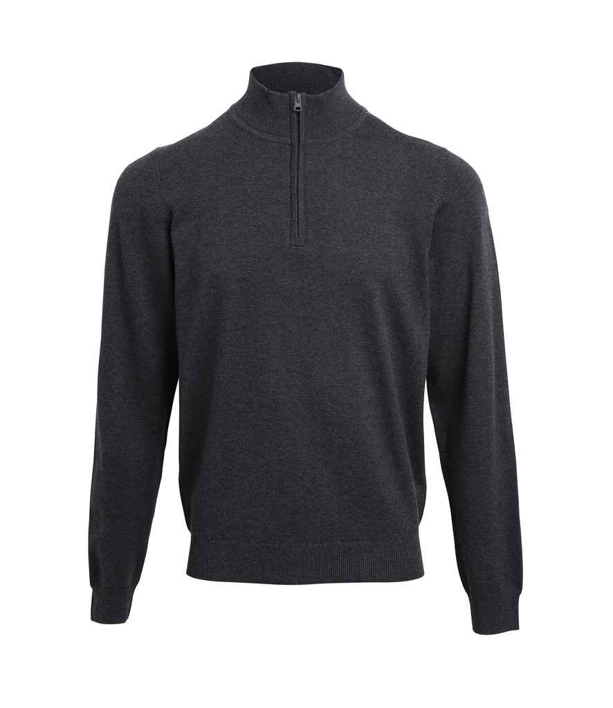 Premier - Zip Neck Sweater - PR695 CHA XS