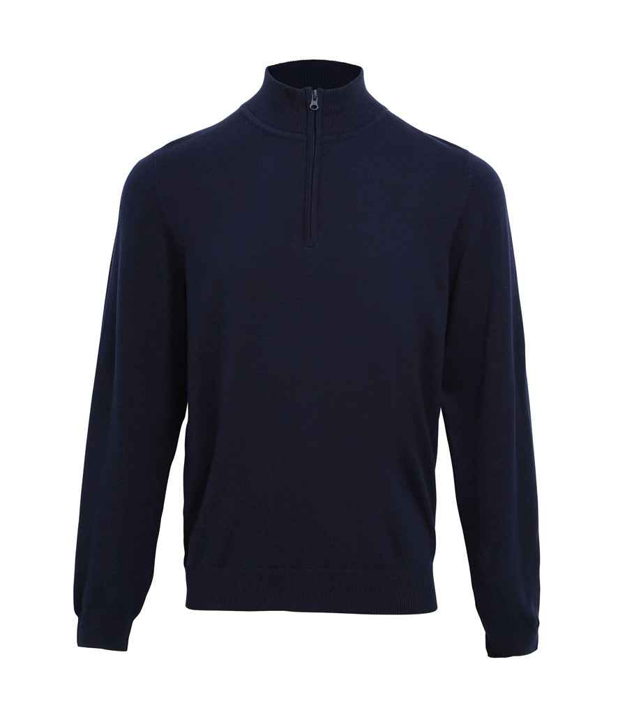 Premier - Zip Neck Sweater - PR695 NAV XS