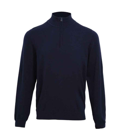 Premier - Zip Neck Sweater - PR695 NAV XS