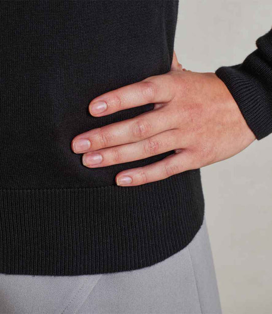 Premier - Ladies Knitted Cotton Acrylic V Neck Sweater - Pierre Francis