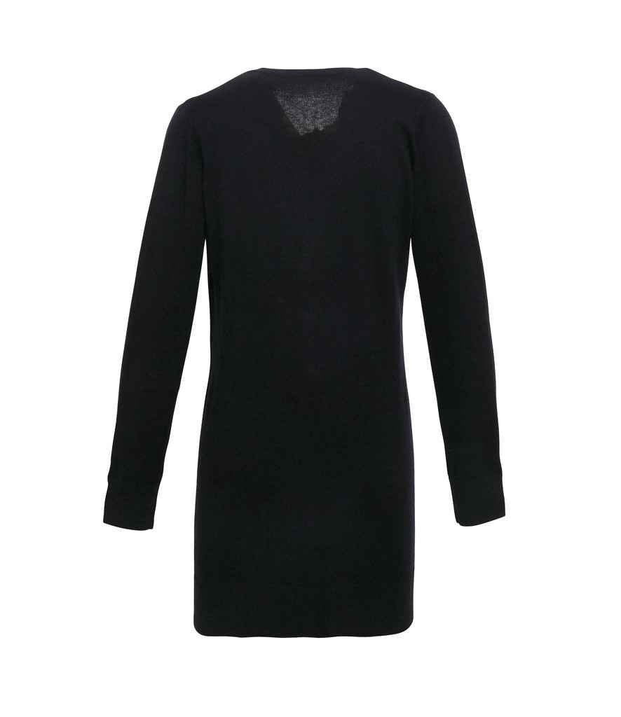Premier - Ladies Longline V Neck Cardigan