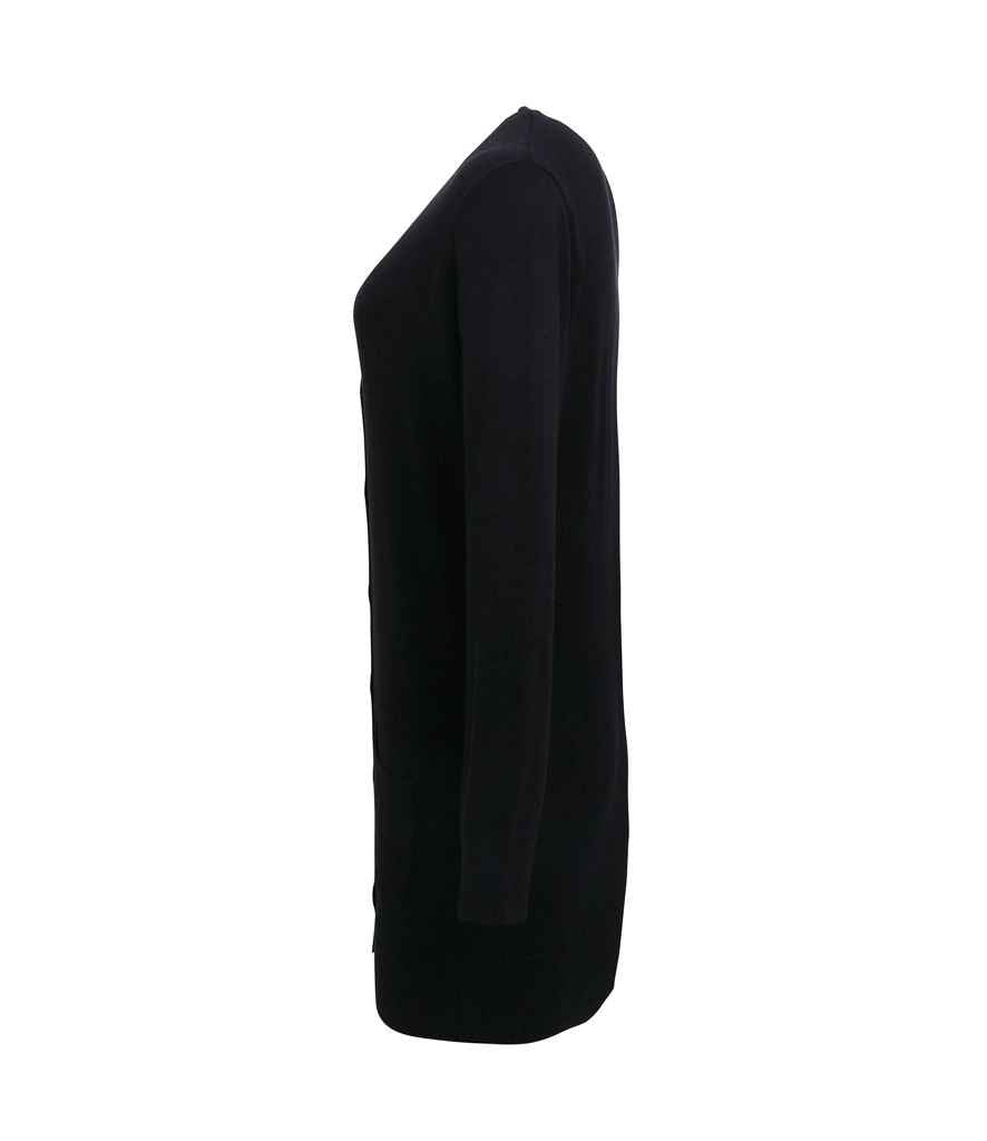 Premier - Ladies Longline V Neck Cardigan