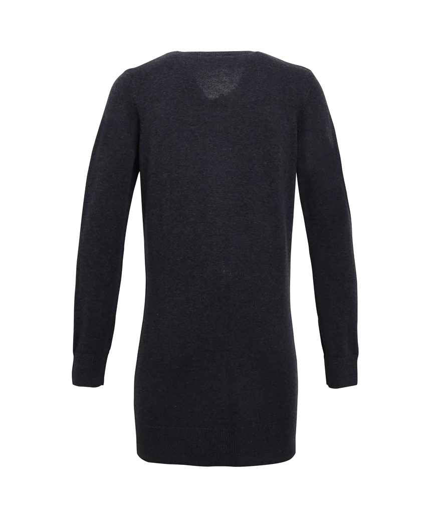 Premier - Ladies Longline V Neck Cardigan - Pierre Francis
