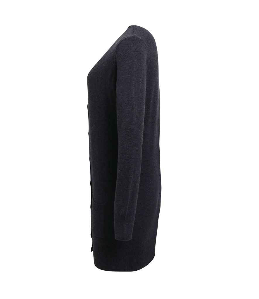 Premier - Ladies Longline V Neck Cardigan - Pierre Francis