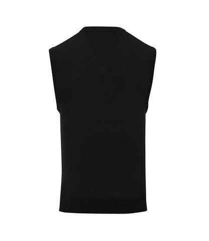 Premier - Sleeveless Cotton Acrylic V Neck Sweater - Pierre Francis
