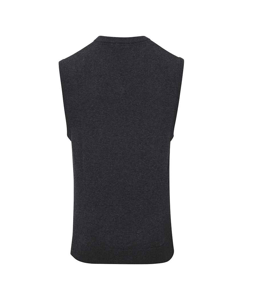 Premier - Sleeveless Cotton Acrylic V Neck Sweater - Pierre Francis