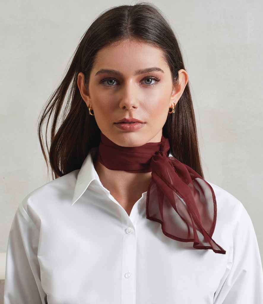 Premier - 'Colours' Chiffon Scarf - PR740 BUR ONE