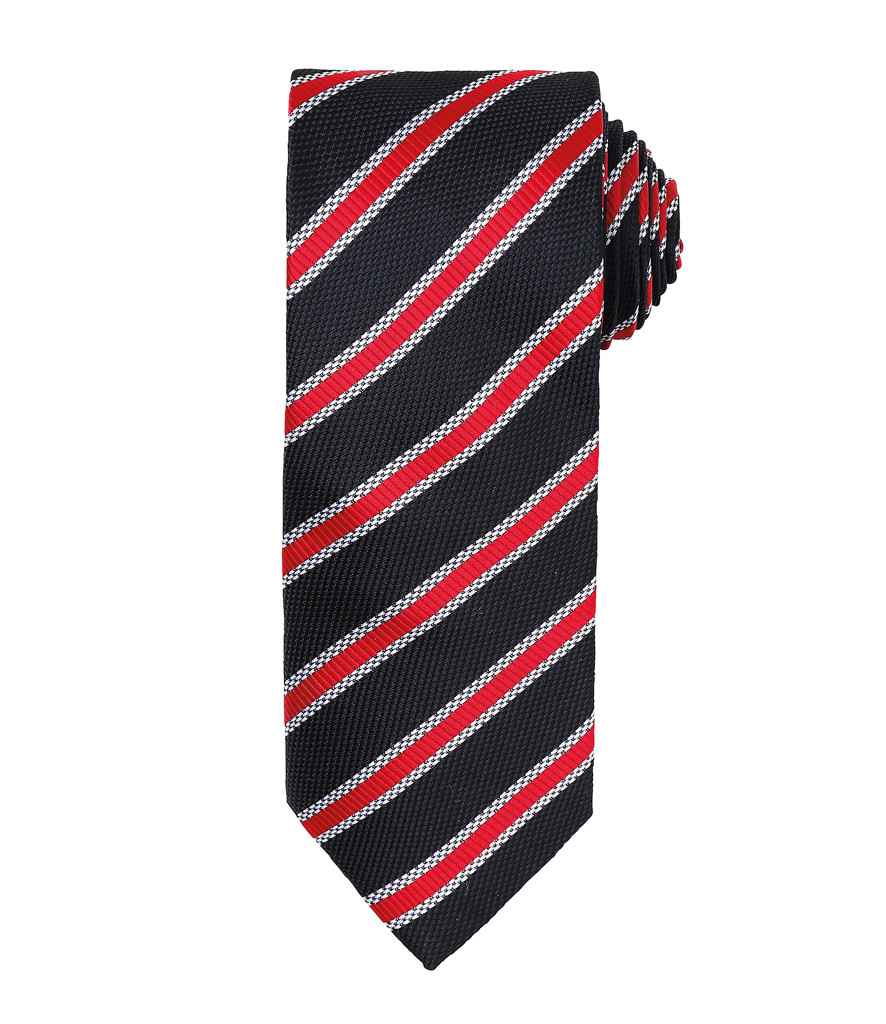 Premier - Waffle Stripe Tie - Pierre Francis