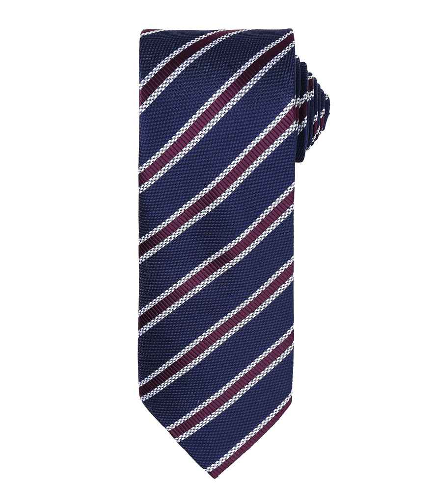Premier - Waffle Stripe Tie - Pierre Francis