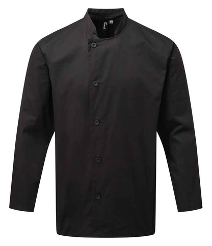 Premier - Essential Long Sleeve Chef's Jacket - PR901 BLK XS