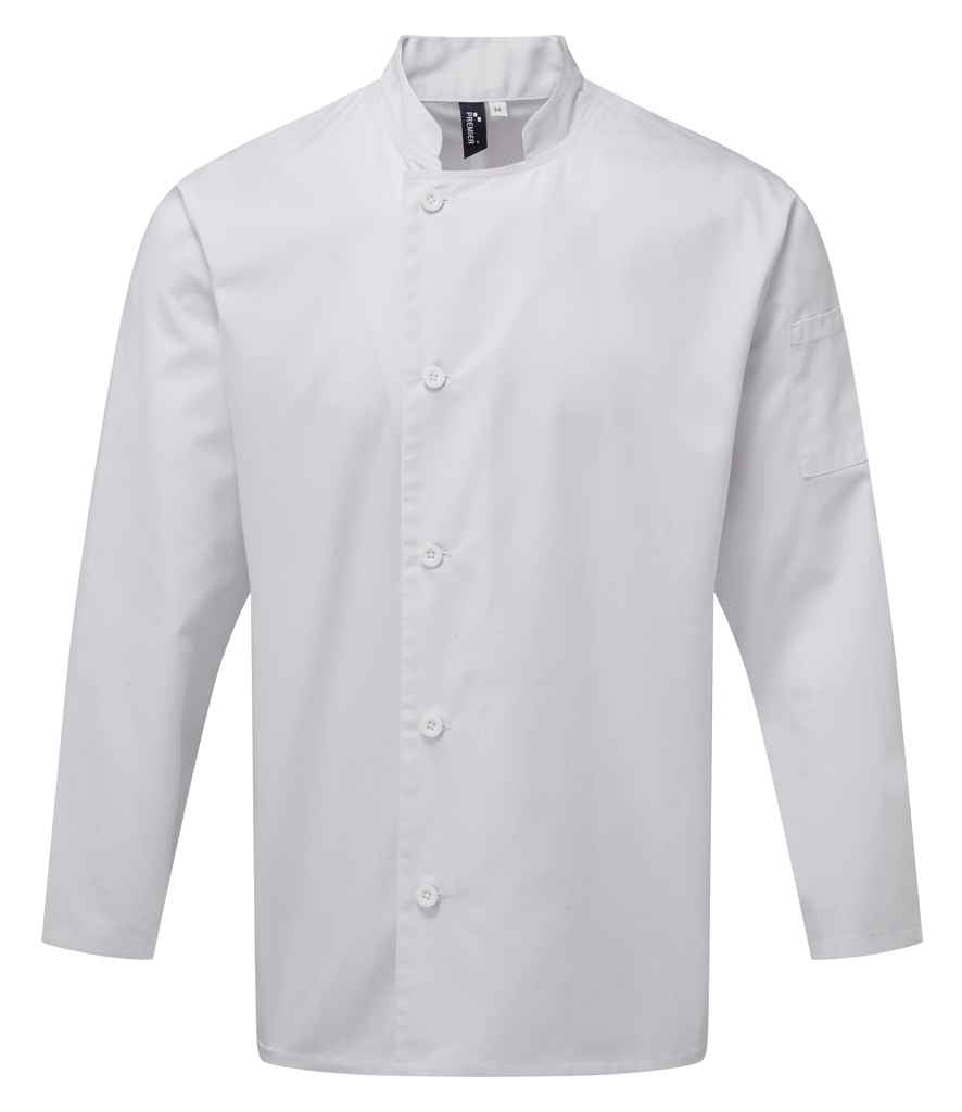 Premier - Essential Long Sleeve Chef's Jacket - PR901 WHI XS