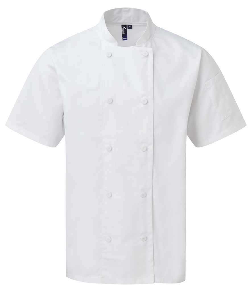 Premier - Coolchecker® Short Sleeve Chef's Jacket - Pierre Francis