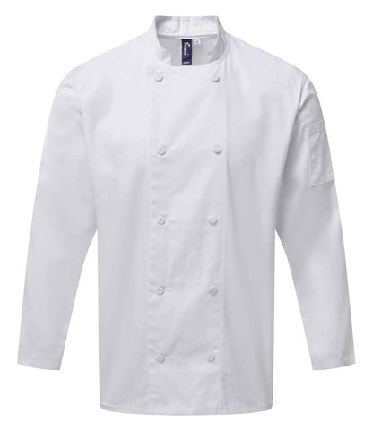 Premier - Coolchecker® Long Sleeve Chef's Jacket - PR903 BLK XS