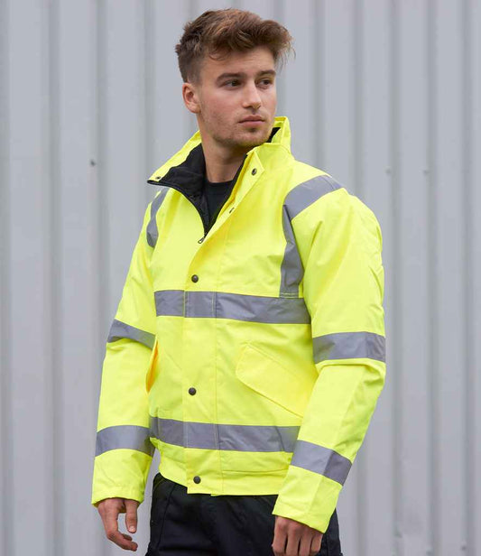 Portwest Hi-Vis Bomber Jacket - Pierre Francis
