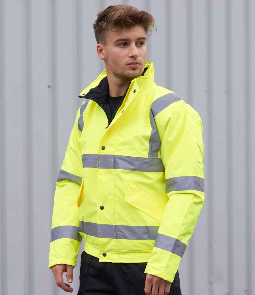Portwest Hi-Vis Bomber Jacket - PW001 YEL S