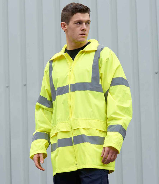 Portwest - Hi-Vis Rain Jacket - PW011 YEL S