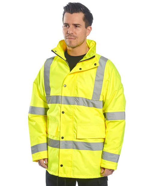 Portwest - Hi-Vis 4-in-1 Traffic Jacket - PW014 YEL S