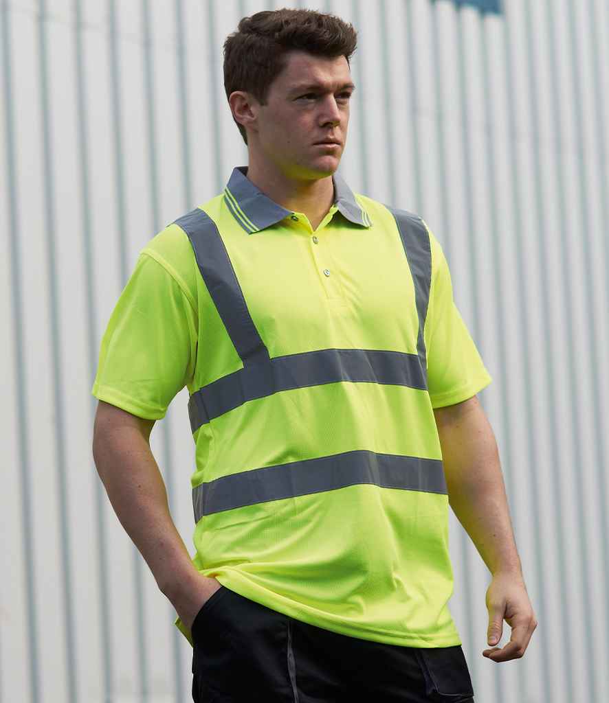 Portwest - Hi-Vis Polo Shirt - PW061 YEL S