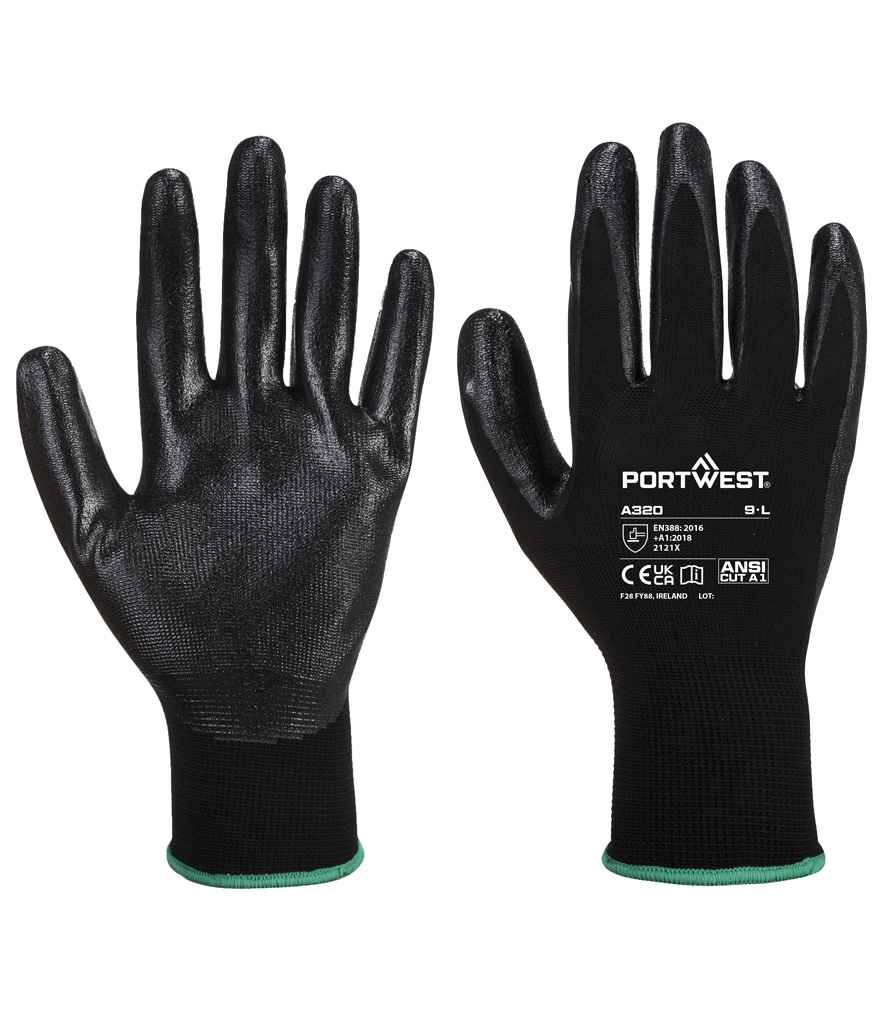 Portwest - Dexti-Grip Gloves - PW075 BLK M