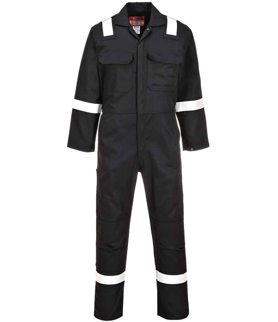 Portwest - Bizweld™ Flame Resistant Iona Coverall - PW450 BLK M/R