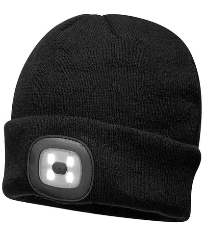 Portwest - LED Head Light Beanie - PW667 BLK ONE