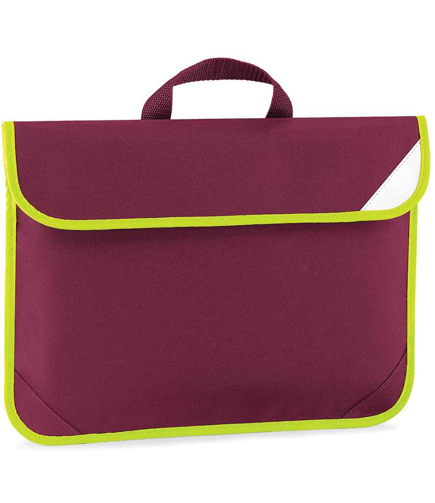 Quadra - Enhanced-Viz Book Bag - QD452 BUR ONE