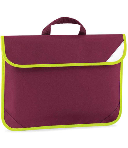 Quadra - Enhanced-Viz Book Bag - QD452 BUR ONE
