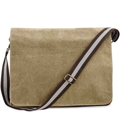 Quadra - Vintage Canvas Despatch Bag - QD610 SAH ONE