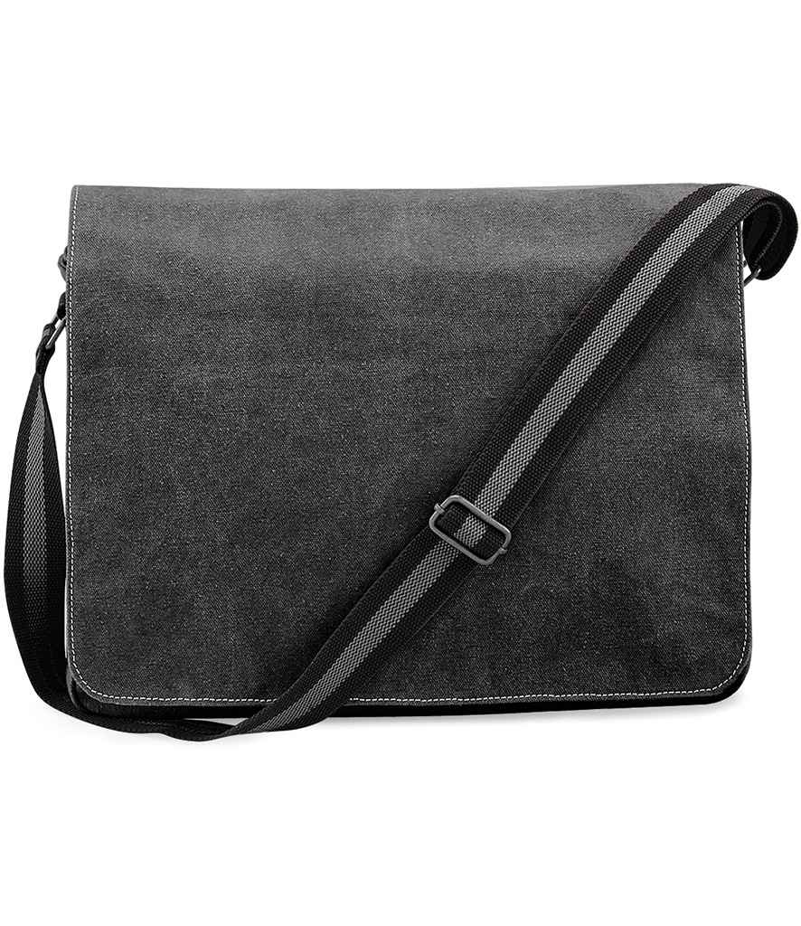 Quadra - Vintage Canvas Despatch Bag - QD610 VBK ONE