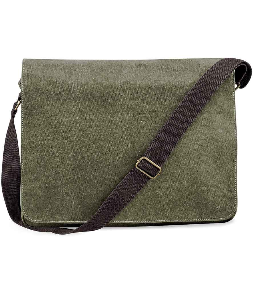 Quadra - Vintage Canvas Despatch Bag - QD610 VMG ONE