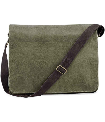 Quadra - Vintage Canvas Despatch Bag - QD610 VMG ONE