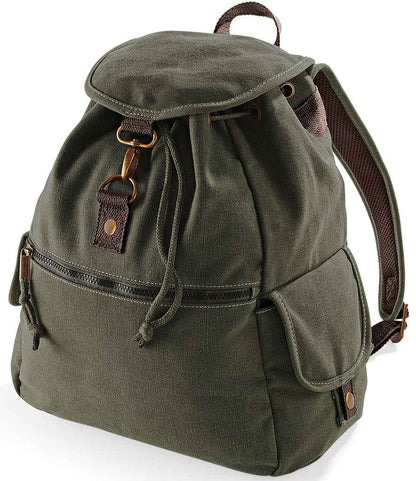 Quadra - Vintage Canvas Backpack - QD612 VMG ONE