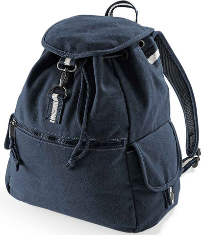 Quadra - Vintage Canvas Backpack - QD612 SAH ONE