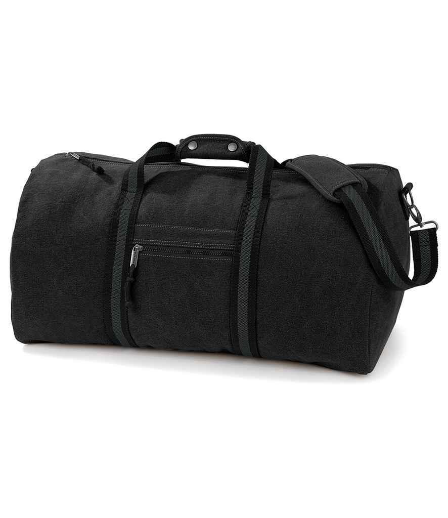 Quadra - Vintage Canvas Holdall - QD613 VBK ONE