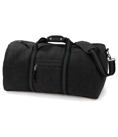 Quadra - Vintage Canvas Holdall - QD613 VBK ONE
