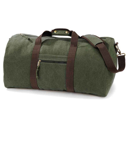 Quadra - Vintage Canvas Holdall - QD613 SAH ONE