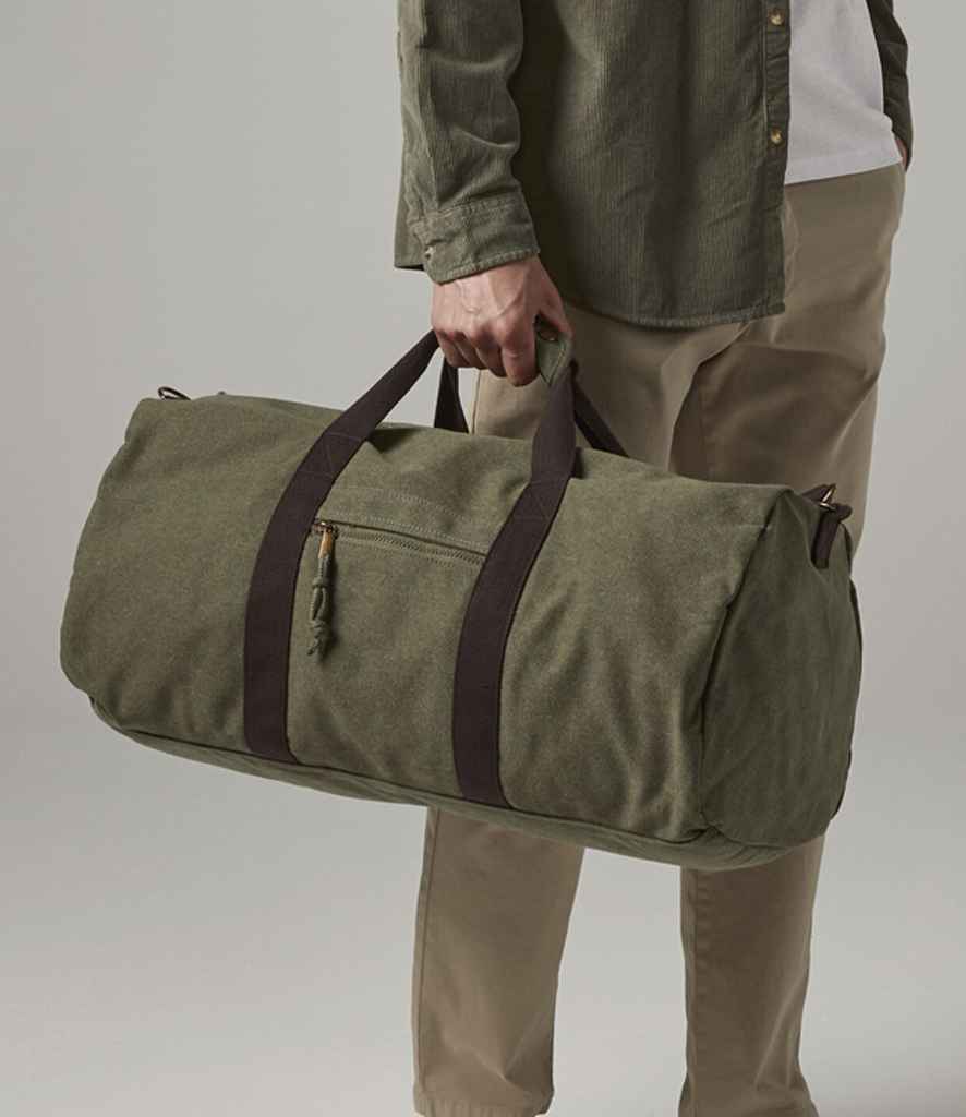 Quadra - Vintage Canvas Holdall - QD613 VMG ONE