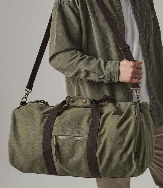 Quadra - Vintage Canvas Holdall - Pierre Francis