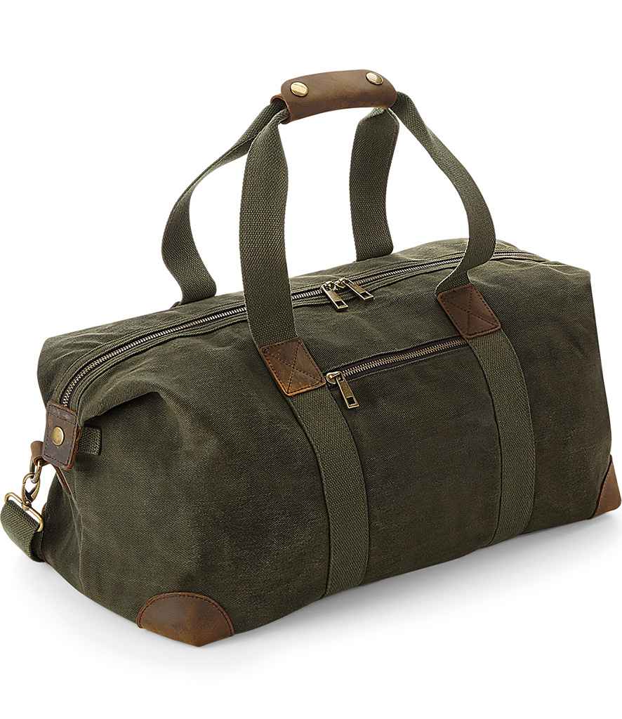 Quadra - Heritage Waxed Canvas Holdall - QD650 OLI ONE