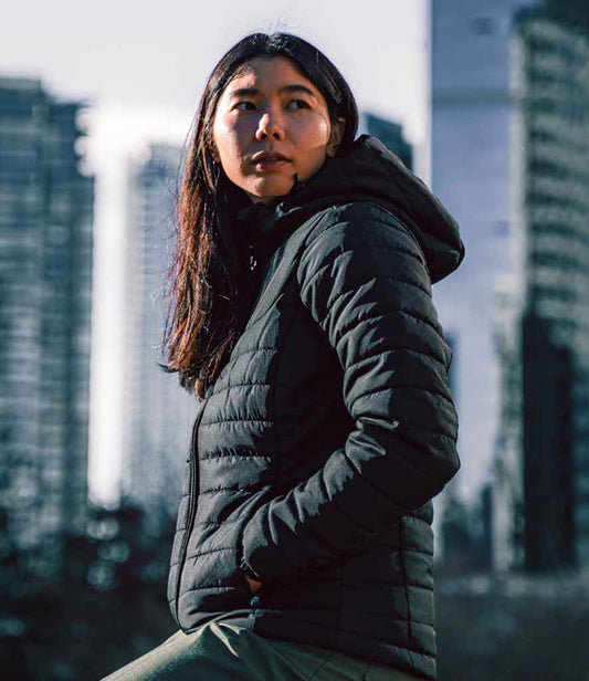 Stormtech - Ladies Nautilus Quilted Hooded Jacket - QXH1W BLK XS