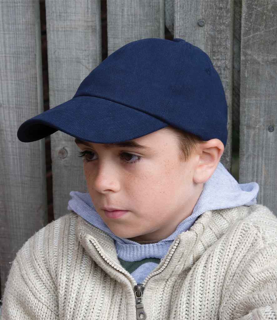 Result - Kids Low Profile Heavy Brushed Cotton Cap - RC024B NAV ONE